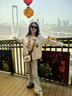 13DE MARZO男女同款 25春夏新款翻轉(zhuǎn)玩偶微喇褲子復(fù)古修身牛仔褲 白色 S 曬單實拍圖