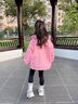 G.duck小黃鴨童裝女童外套春秋2026新款兒童沖鋒衣小女孩連帽夾克風(fēng)衣 粉色 110 (建議身高100cm 4-5歲)cm 曬單實(shí)拍圖