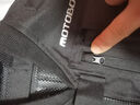 MOTOBOY摩托車騎行反光馬甲防摔夏季背心夜間安全服機車摩旅護甲衣騎行服 黑色反光馬甲（可拆卸護胸護背） L 曬單實拍圖