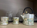 境坊間鎏銀錦彩山谷一壺二杯套組中式功夫茶具泡茶壺茶杯整套禮盒裝 鎏銀錦彩山谷套組 曬單實(shí)拍圖