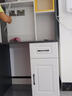 櫻浣【包送裝】書桌書架組合書柜一體電腦臺式桌家用簡約學(xué)習(xí)桌 【升級加厚用料】帶書柜暖白桌面 長100寬60高185 曬單實(shí)拍圖
