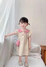 班喜迪女童連衣裙夏裝2025新款洋氣兒童公主裙小童背心裙夏季女寶寶裙子 粉色 100 曬單實(shí)拍圖