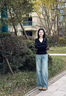 淺藍(lán)色闊腿牛仔褲女夏季2025新款高腰復(fù)古顯瘦垂感窄版直筒褲子 淺藍(lán)色-長褲 L (28) 曬單實(shí)拍圖