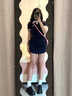 萬(wàn)欣兒polo連衣裙女夏季2025新款設計感小眾小個(gè)子法式辣妹包臀氣質(zhì)短裙 藏青色 M 建議80-95斤 曬單實(shí)拍圖
