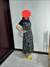 千鵝湖連衣裙女2025夏季新款女裝韓版大擺裙修身顯瘦碎花裙假兩件 【黑色迷人小碎花裙】 L 建議【100-110斤】 曬單實(shí)拍圖