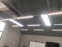 慧卓 辦公室吊燈LED長方形長條燈工業(yè)風(fēng)超市店鋪商用照明簡約現(xiàn)代吊線燈具工業(yè)風(fēng)條形商超工程高亮款 黑色 150*30*6.5cm 72W 曬單實(shí)拍圖