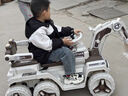 WORK BABY兒童電動挖掘機可坐雙人男女孩玩具車2-9歲寶寶可騎挖土機工程車 六輪黃色+可坐大人+藍牙 曬單實拍圖