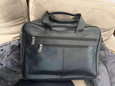 勞斯名爵（RollsMinjor）品牌公文包男士手提包商務(wù)通勤電腦包頭層牛皮大容量出差旅行包 黑色 常用43*寬16.5*高30.5CM 曬單實(shí)拍圖