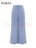 PORTS寶姿 商場(chǎng)同款新品女裝高腰垂墜闊腿褲三醋纖LL8P060KWB008 暮藍(lán) S (4) 曬單實(shí)拍圖