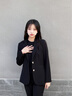 紫魅俏西服女套裝春秋冬長袖職業(yè)裝商務(wù)OL女神范高級感修身休閑百搭西裝 焦糖色(單件西裝) L (建議105-115斤) 曬單實(shí)拍圖