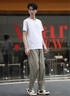 gxg.jeans男裝休閑褲 多色通勤寬松直筒長(zhǎng)褲子 25年春新品 卡其色 L (175) -31碼 曬單實(shí)拍圖