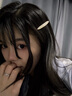 清晨的星星韓版醋酸金標一字夾劉海碎發(fā)夾女2025新款高端側邊夾發(fā)卡夾子頭飾 人魚(yú)姬一對 曬單實(shí)拍圖
