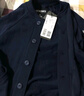 AKSERIES AK男裝輕復古系列全棉開衫插肩袖合體版休閑衛(wèi)衣男2005357易穿搭 藏藍 L 曬單實拍圖