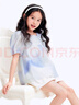 巴拉巴拉童裝女童短袖襯衫兒童襯衣中大童夏裝泡泡袖甜美上衣洋氣 藍(lán)色調(diào)00388 150 曬單實(shí)拍圖