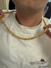 福吉歐金包銀項鏈999足金包足銀霸氣男大金項鏈金包銀頸飾專(zhuān)柜同款送禮 全家福項鏈總重約64克包金4克 曬單實(shí)拍圖
