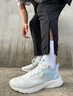 李寧（LI-NING）男鞋云雀運(yùn)動(dòng)鞋子休閑鞋跑步鞋網(wǎng)面鞋2025夏季男士訓(xùn)練透氣旅游鞋 云霧白/天水藍(lán)【云雀】 42 曬單實(shí)拍圖