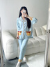 愛六甲月子服春秋純棉產(chǎn)后夏季薄款3月份哺乳睡衣孕婦產(chǎn)婦可哺乳家居服 A1176（春秋款 適合15-25℃） M（適合115斤以內(nèi)） 曬單實(shí)拍圖