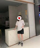 特步運動(dòng)套裝女款夏季短袖短褲寬松透氣大碼t恤男女同款休閑戶(hù)外衣服 A0167珍珠白 M 曬單實(shí)拍圖