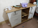 卓禾床頭柜帶鎖臥室簡(jiǎn)約現代木質(zhì)床邊收納柜移動(dòng)家用簡(jiǎn)易儲物柜置物架 【三抽兩格一門(mén)】田園橡木色90 曬單實(shí)拍圖