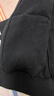 李寧（LI-NING）外套男女同款衛衣開(kāi)衫春秋新款灰色開(kāi)衫針織寬松休閑夾克運動(dòng)服 標準黑(連帽) M 曬單實(shí)拍圖
