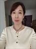 FSHE純色長(cháng)袖t恤女2025年春秋季超輕薄新款t恤v領(lǐng)百搭氣質(zhì)上衣女 杏色 M 曬單實(shí)拍圖