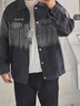 安初夏牛仔夾克外套男士休閑套裝春秋季新款寬松衣服男裝帥氣一整套搭配 黑色三件套 XL 曬單實(shí)拍圖