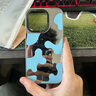 Tastecase新款鏡面藍色奶牛紋手機殼適用蘋(píng)果iPhone15ProMax原創(chuàng  )高級感鏡子保護殼14Pro小眾創(chuàng  )意13防摔手機 鏡面奶牛紋 iPhone 14 Pro 曬單實(shí)拍圖
