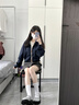 ZHR瑪麗珍鞋女粗高跟蝴蝶結日系jk單鞋可愛甜美lolita鞋AH619 銀色37 曬單實拍圖