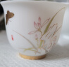 容山堂白瓷薄胎茶杯小品茗杯功夫茶具陶瓷個(gè)人主人杯斗笠單杯茶盞 曬單實(shí)拍圖