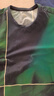 日著（rizhuo）原創(chuàng)設(shè)計(jì)女裝2024夏季新款別致印花上衣薄款寬松棉短袖t恤 青印 M 曬單實(shí)拍圖