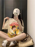 兜兜王國童裝女童套裝夏季兒童短袖套裝中大童夏裝短袖印花兩件套女孩衣服 黃色 150 曬單實(shí)拍圖