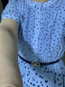 顏域時(shí)尚波點(diǎn)連衣裙2024新款女夏季通勤藍(lán)色圓領(lǐng)中長款短袖裙子女 藍(lán)波點(diǎn) XXL/44 曬單實(shí)拍圖