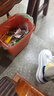 達(dá)芙妮（DAPHNE）小白鞋女2025新款厚底百搭學(xué)生女生休閑運(yùn)動(dòng)板鞋低幫女鞋春 米黑色 單層 跟高6cm 35 (225mm) 標(biāo)準(zhǔn)碼 曬單實(shí)拍圖