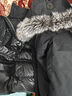 MACKAGE【12期免息】男士 EDWARD 毛領(lǐng)連帽直筒羽絨服外套上衣 黑色-狐貍毛皮 40 曬單實(shí)拍圖