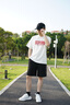 卡賓（CABBEEN）【提花肌理】寬松休閑短褲男2025年夏高彈運動(dòng)五分褲百搭透氣 煤黑色01 M /170/48 曬單實(shí)拍圖
