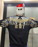 BOY LONDON【孔雀之翎】男女重工刺繡寬松潮牌圓領(lǐng)套頭衛(wèi)衣N03009 藍(lán)色 M 曬單實(shí)拍圖