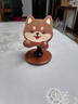 梵瀚可愛(ài)實(shí)木桌面擺件可折疊旋轉(zhuǎn)調(diào)節(jié)辦公室桌面卡通手機(jī)支架支撐架 手機(jī)支架 柴犬款 沙比利木 曬單實(shí)拍圖