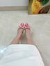 Lily Wei夏季新款包頭涼鞋女甜美花朵拼接高跟鞋時(shí)尚小碼純欲不累腳 粉色【跟高10cm】 35 曬單實(shí)拍圖