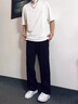 魯賓克冰絲褲子男夏季薄款直筒寬松涼感西裝褲闊腿速干運(yùn)動(dòng)大碼休閑長(zhǎng)褲 (兩件裝)黑色+深灰色 XL (建議體重130-140斤) 曬單實(shí)拍圖
