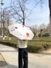 annmino靴子系列/紅鼻子雨傘折疊女高顏值晴雨兩用太陽(yáng)傘防紫外線(xiàn) 紅靴子-紅蘋(píng)果手動(dòng)晴雨傘 曬單實(shí)拍圖