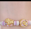 周大生腕美黃金轉(zhuǎn)運珠女硬金熒光琺瑯甜心獨角獸手鏈生日禮物送女友 【甜心獨角獸】轉(zhuǎn)運珠-0.85g 贈浪漫花園貝珠手繩&熒光燈 曬單實拍圖
