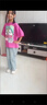 婍妡短褲女夏季薄款牛仔褲女闊腿寬松休閑褲開叉松緊高腰哈倫短褲 藍(lán)色 M 90-120斤 曬單實拍圖