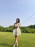 樂(lè)雅秀絕美甜辣妹小飛袖吊帶連衣裙仙女夏季海邊度假風(fēng)小個(gè)子顯瘦蓬蓬裙 小飛袖蓬蓬裙 M 建議90-100斤 曬單實(shí)拍圖