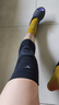 美津濃（MIZUNO）護(hù)膝運動專業(yè)籃球羽毛球跑步登山防撞膝蓋韌帶護(hù)具B525XL-黑灰2只 曬單實拍圖