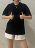 NEW OR MODE7A抗菌索羅娜冰感UPF50+防曬短袖男士夏季新款寬松重磅純色棉T恤 黑色 M 【建議90-110斤】 曬單實(shí)拍圖