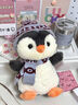 SMILE BELLA英國企鵝玩偶花生企鵝娃娃女神節公仔企鵝毛絨玩具抱枕生日禮物女 暖冬企鵝-黑色【袋裝】 站高21cm 曬單實(shí)拍圖