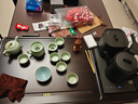 烏檀實(shí)木茶盤(pán)天然整塊全自動(dòng)燒水壺一體泡茶臺家用簡(jiǎn)約高檔茶托盤(pán) 76*45*4.5CM+越一A21 曬單實(shí)拍圖