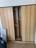 法卡威衣柜家用臥室推拉門(mén)衣櫥現代簡(jiǎn)約收納柜出租屋實(shí)木質(zhì)柜子兒童衣櫥 淺胡桃色【自行安裝】 長(cháng)0.8米主柜 曬單實(shí)拍圖