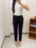 特洛曼冰絲休閑西裝褲女夏季薄款九分女褲通勤OL涼感煙管褲職業(yè)直筒褲子 曬單實(shí)拍圖
