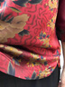 梵花秀（fanhuaxiu）媽媽裝夏季套裝洋氣上衣老人衣服中老年女裝七分袖雪紡衫兩件套 紅色高品質(zhì)套裝 2XL 建議穿115-130斤 曬單實(shí)拍圖
